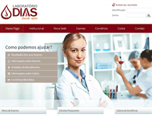 Tablet Screenshot of labdias.com.br